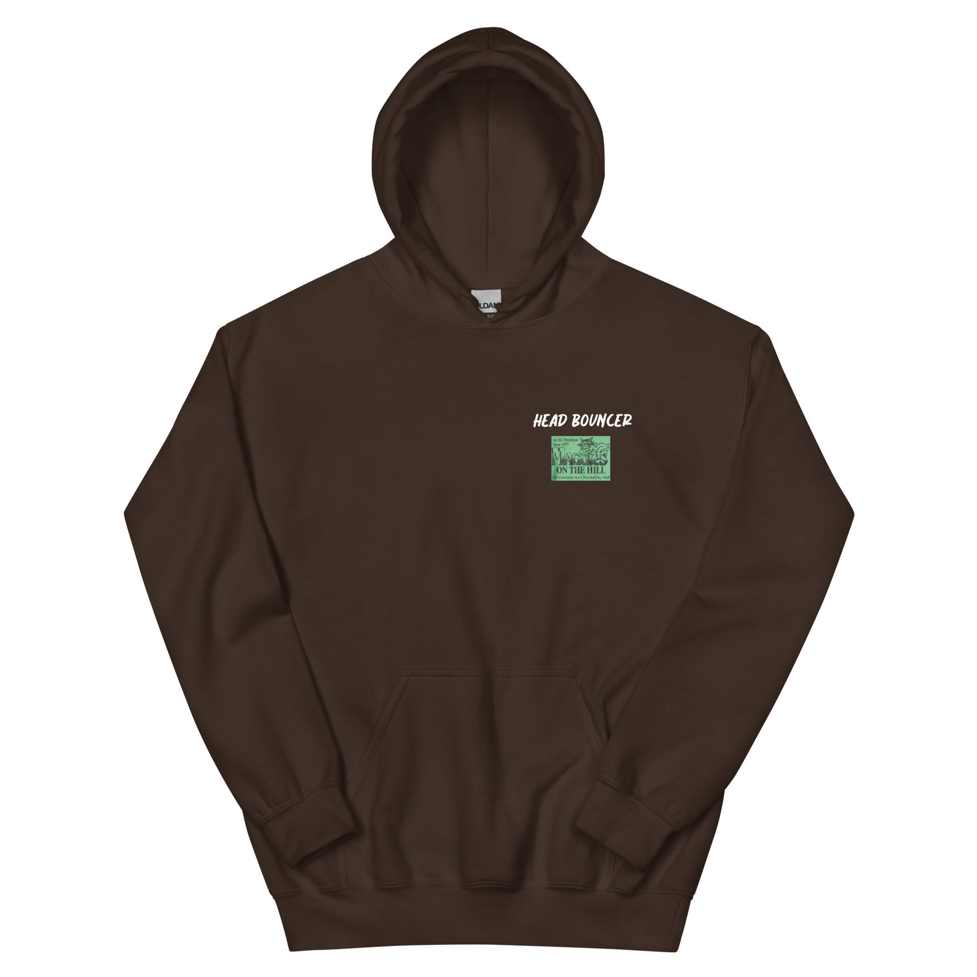 Best men's chocolate-colored sweatshirt graphic hoodie with warm pouch