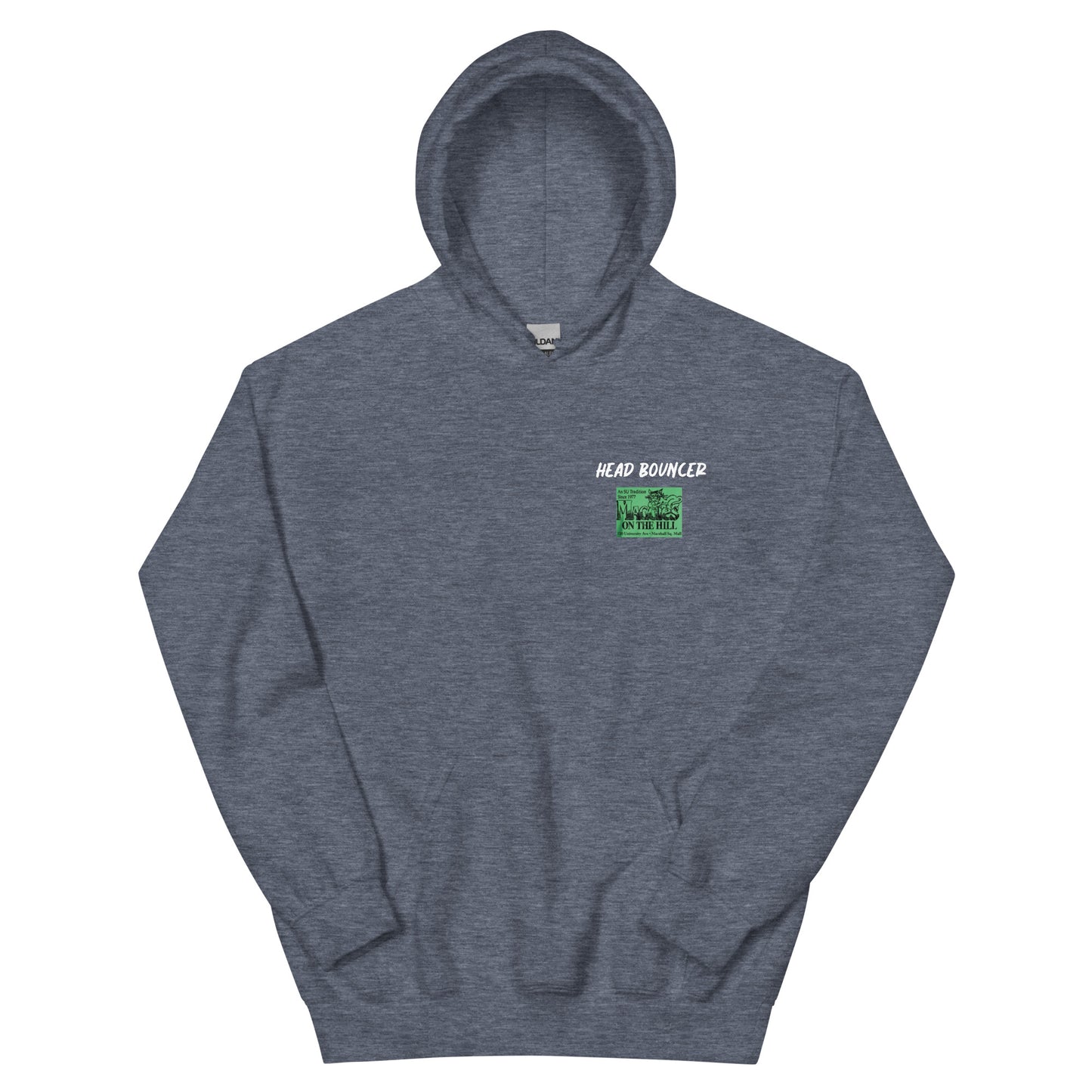 Best men's heather-dark-navy sweatshirt graphic hoodie with warm pouch