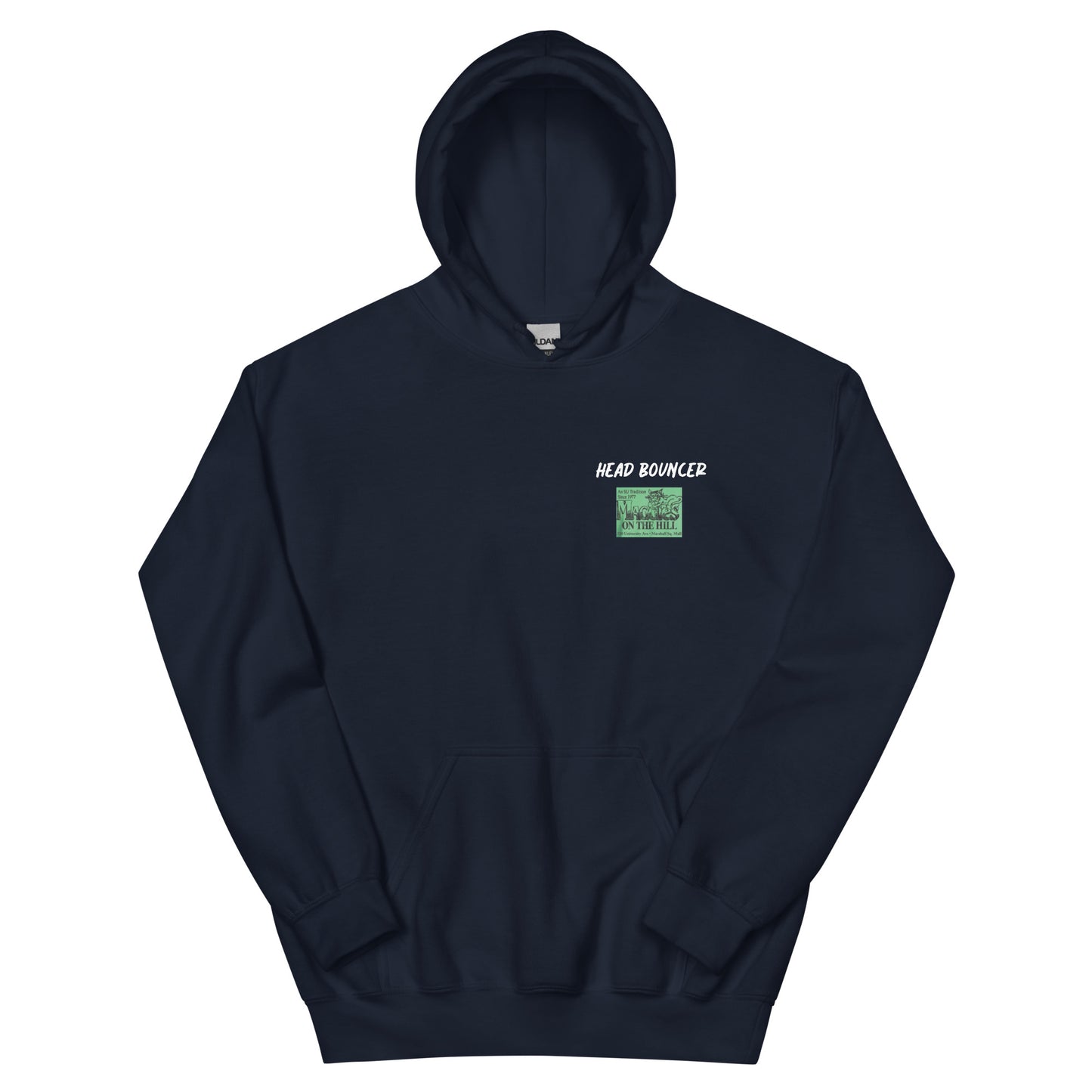 Best men's navy sweatshirt graphic hoodie with warm pouch