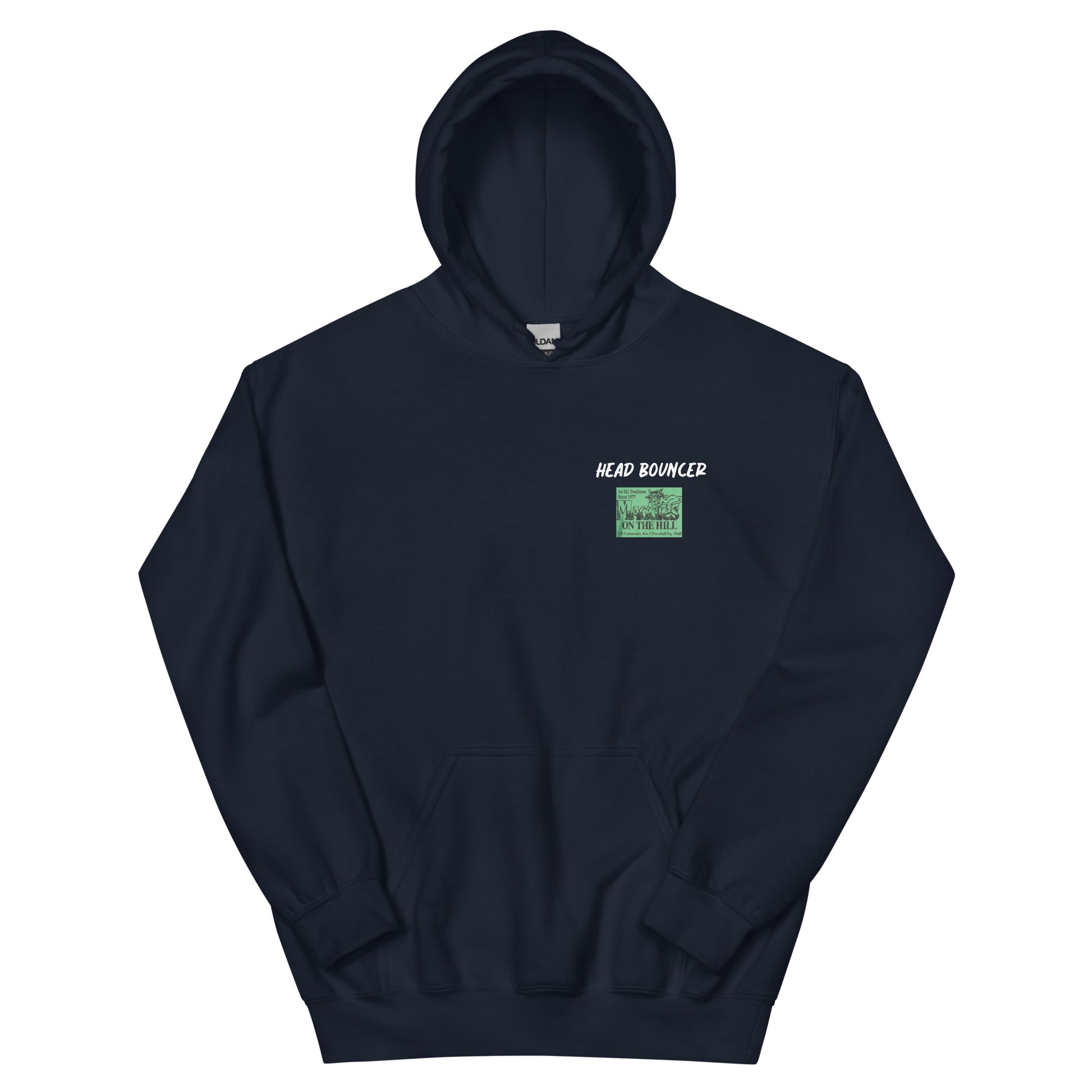 Best men's navy sweatshirt graphic hoodie with warm pouch
