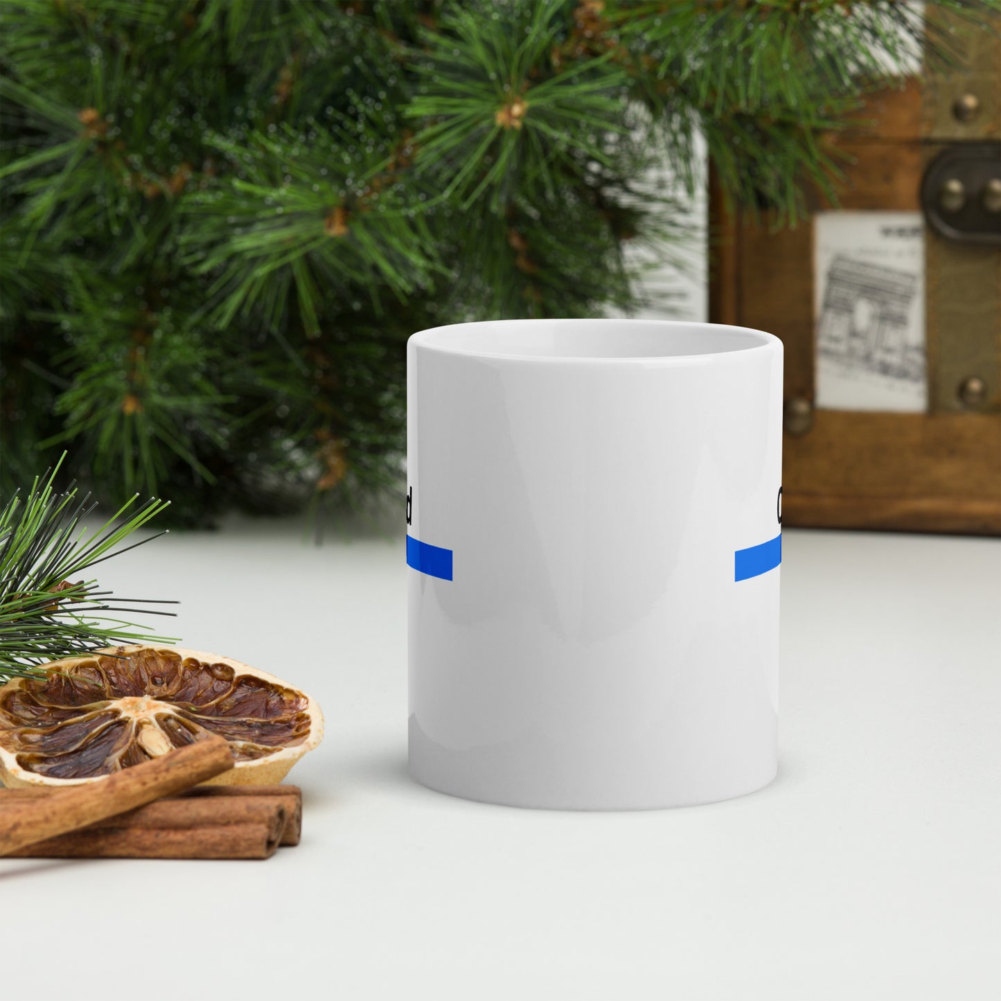 White mug that says 'Cold'