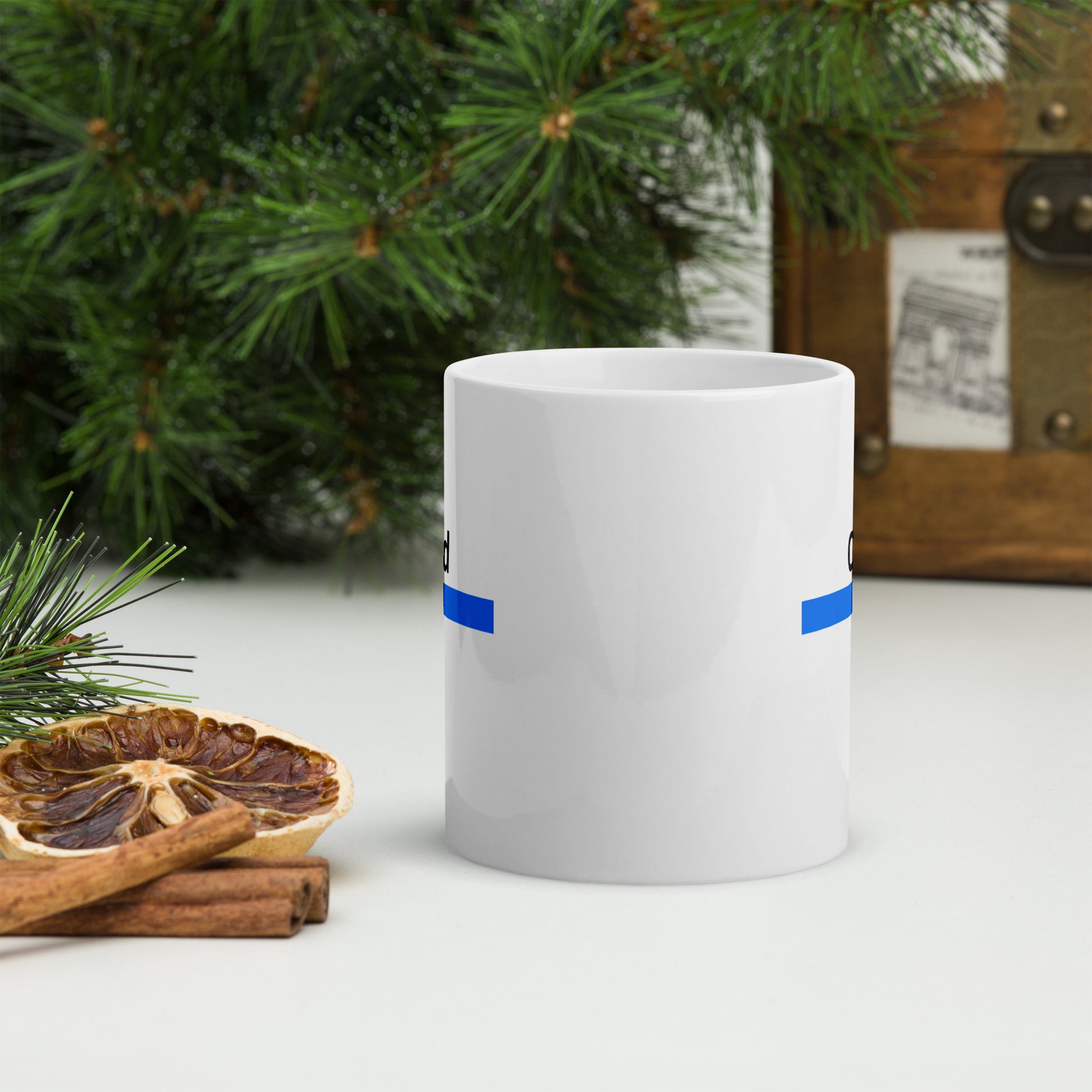 White mug that says 'Cold'