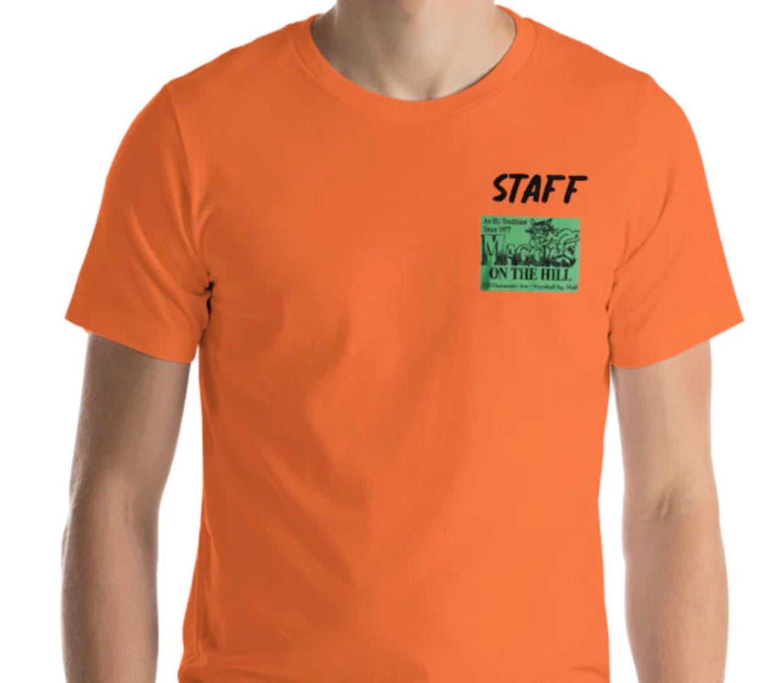 Best-Selling College-Casual Orange T: Syracuse's Famous "Maggie's on the Hill" at Collegebarbook.com