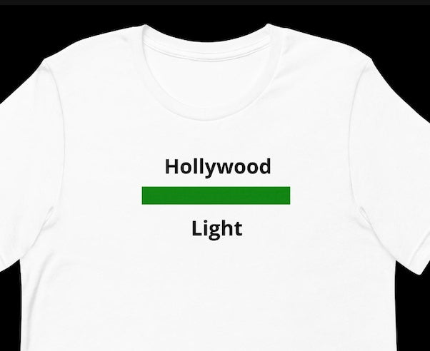 The "Hollywood Green Light" Tee Shirt - For manifesting and celebrating your dreams!