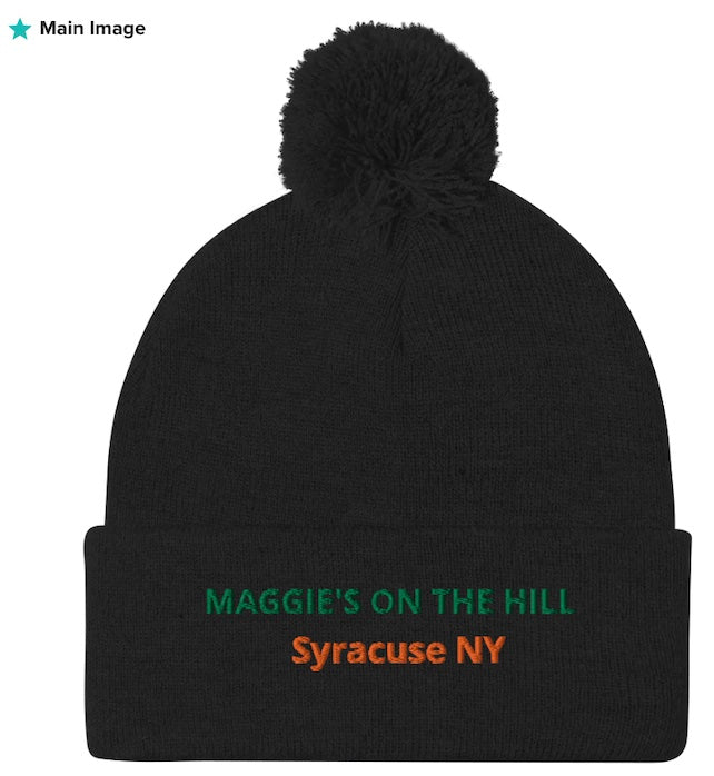 Syracuse NY - Famous College Bar - Maggie's on the Hill - Winter hat only at Collegebarbook.com