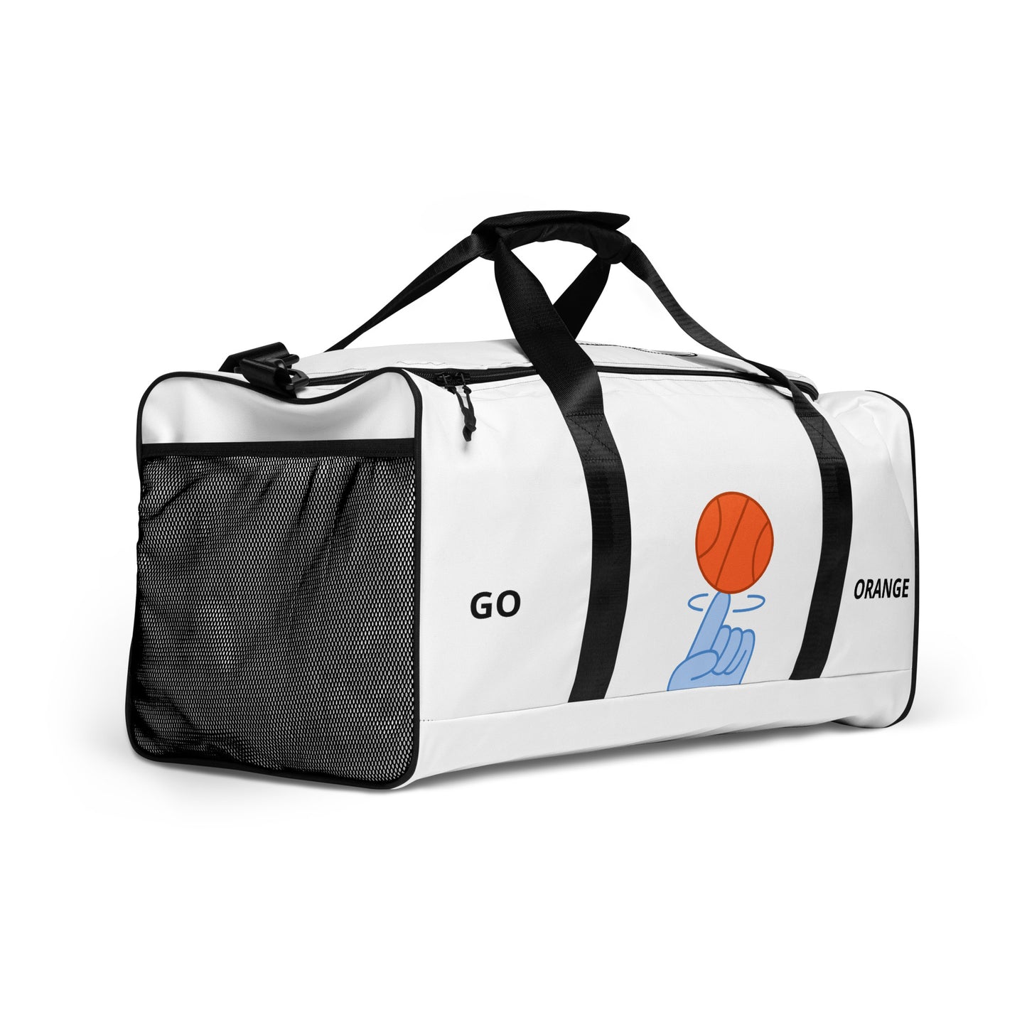"Go Orange" basketball graphic gym bag 