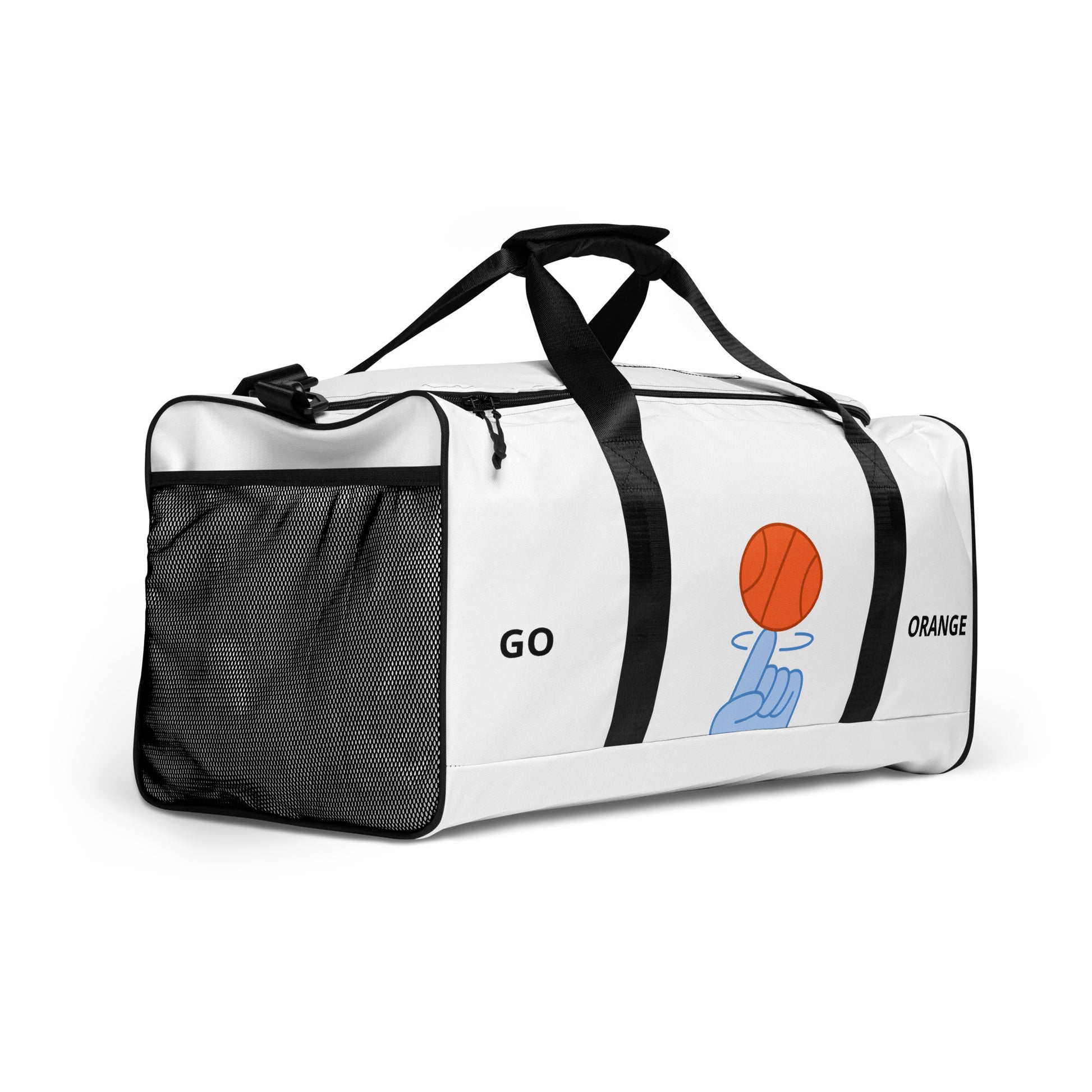 "Go Orange" basketball graphic gym bag 
