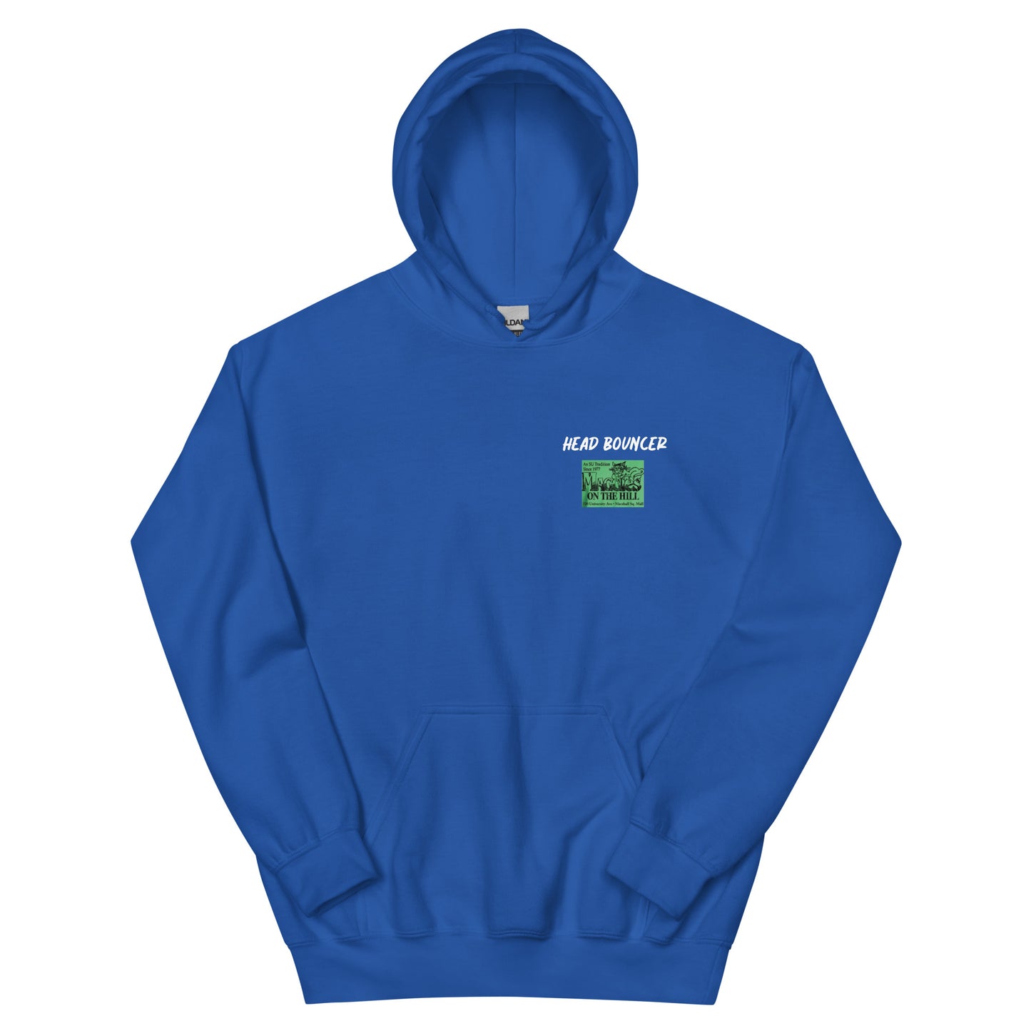 Best men's royal blue sweatshirt graphic hoodie with warm pouch